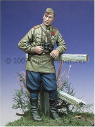 ALPINE MINIATURES 1:35 SET 35013 WWII RUSSIAN OFFICER 1943-45 (1 FIGURE-2 HEADS)