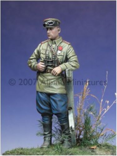 ALPINE MINIATURES 1:35 SET 35013 WWII RUSSIAN OFFICER 1943-45 (1 FIGURE-2 HEADS)