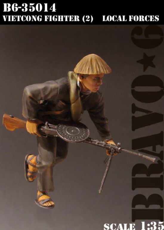 BRAVO *6 35014 VIETNAM WAR VIETCONG FIGHTER LOCAL FORCES (2) 1:35