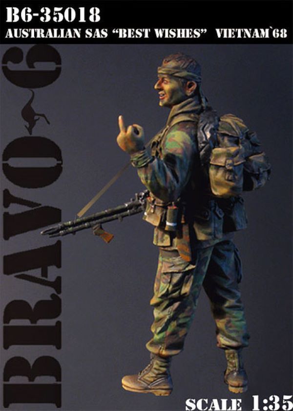 BRAVO *6 35018 VIETNAM WAR  1968 AUSTRALIAN SAS "BEST WISHES" 1:35