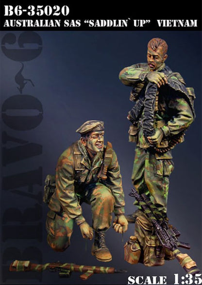 BRAVO *6 35020 VIETNAM WAR 1968 AUSTRALIAN SAS "SADDLIN' UP" (2 FIGURES) 1:35
