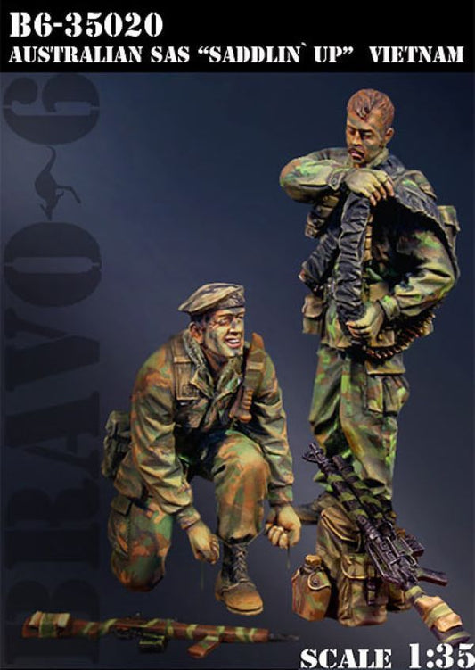 BRAVO *6 35020 VIETNAM WAR 1968 AUSTRALIAN SAS "SADDLIN' UP" (2 FIGURES) 1:35