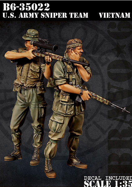 BRAVO *6 35022 VIETNAM WAR U.S. ARMY SNIPER TEAM (2 FIGURES) 1:35