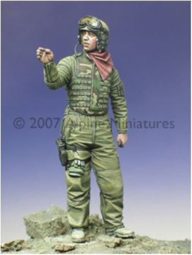 ALPINE MINIATURES 1:35 SET 35023 WWII OIF US TANK CREW #1 (1 FIGURE-2 HEADS)