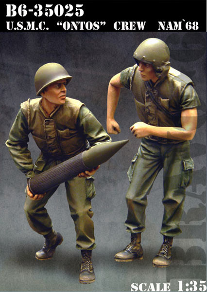 BRAVO *6 35025 VIETNAM WAR 1968 U.S. MARINE CORPS "ONTOS" CREW  1:35