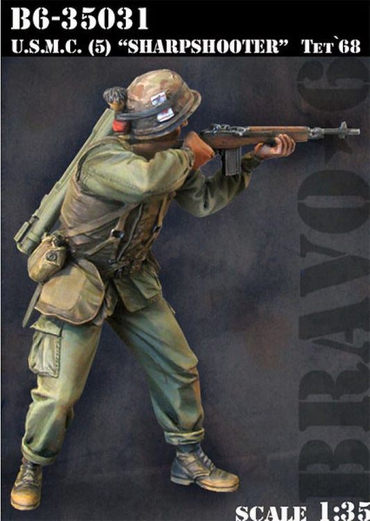 BRAVO *6 35031 VIETNAM WAR U.S. MARINE CORPS (5) SHARPSHOOTER TET 1968 1:35