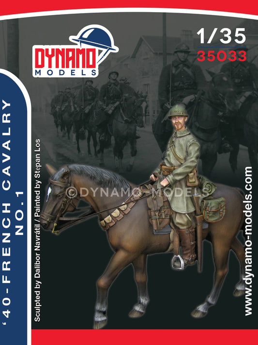 DYNAMO MODEL 35033 WWII  1940 FRENCH CAVALRY NO. 1  (1 MOUNTED FIGURE)