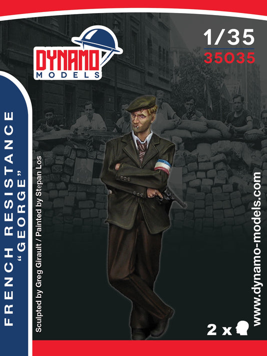DYNAMO MODEL 35035 WWII FRENCH RESISTANCE FIGHTER "GEORGE" VIVE LA FRANCE