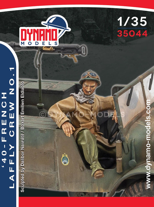 DYNAMO MODEL 1:35 KIT 35044 WWII  '40 FRENCH LAFFLY CREW NO.  1 (1 FIGURE)