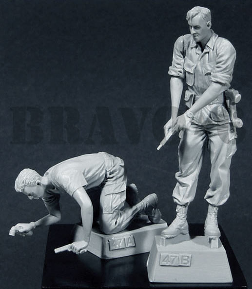 BRAVO *6 35047 VIETNAM WAR U.S. "TUNNEL RATS" (2 FIGURES) 1:35