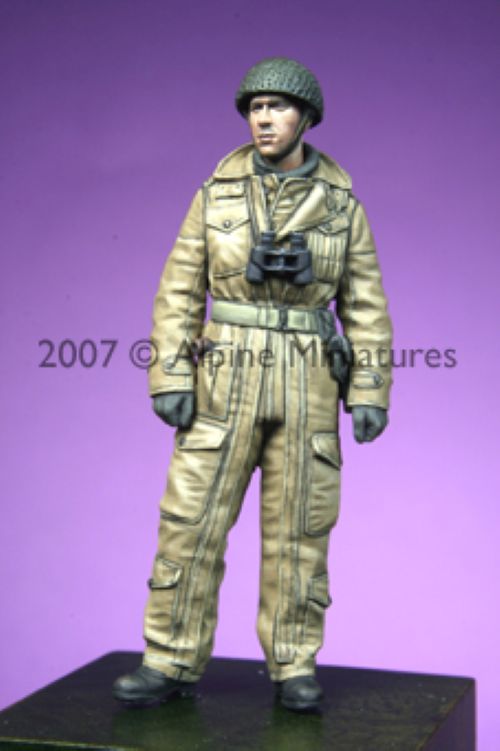 ALPINE MINIATURES 1:35 SET 35048 WWII BRITISH TANK CREW #1  (1 FIGURE-2 HEADS)