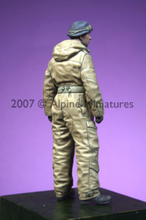 ALPINE MINIATURES 1:35 SET 35048 WWII BRITISH TANK CREW #1  (1 FIGURE-2 HEADS)