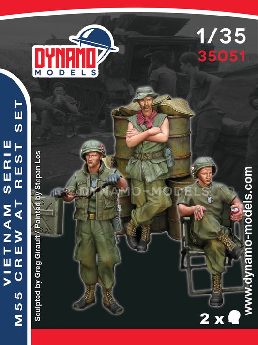 DYNAMO MODEL 35051 VIETNAM SERIES M55 CREW AT REST SET (3 FIGURES)