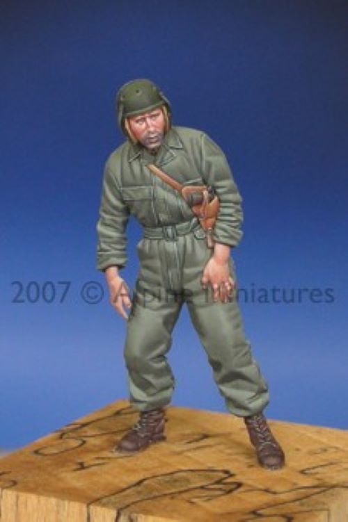 ALPINE MINIATURES 1:35 SET 35052 WWII US TANK CREW #2  (1 FIGURE-2 HEADS)