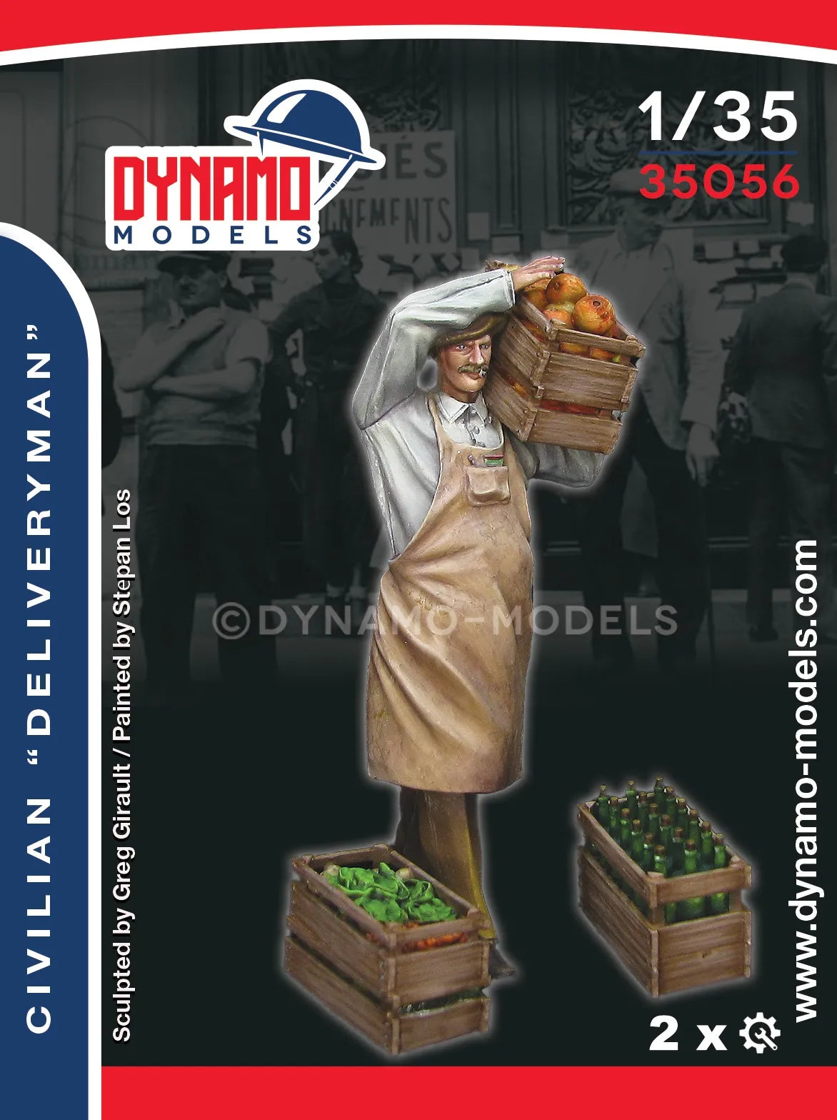 DYNAMO MODEL 1:35 SET 35056 WORLD WAR II CIVILIAN  "DELIVERYMAN" (1 FIGURE)