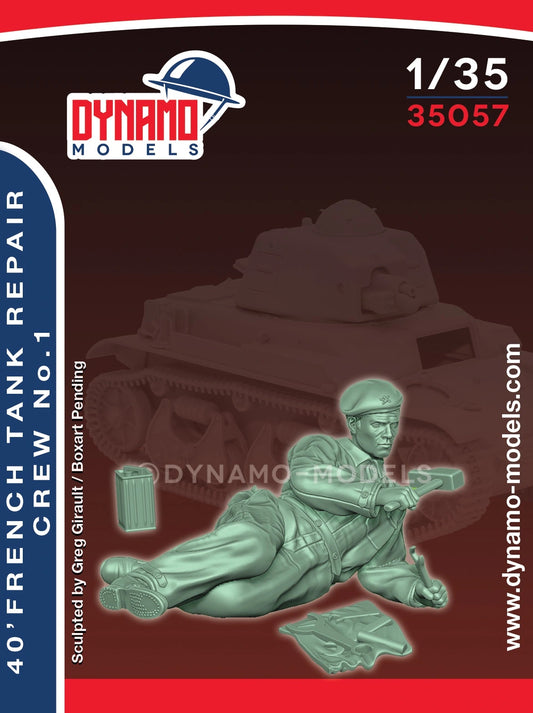 DYNAMO MODEL 35057 1:35 KIT WWII '40 FRENCH TANK REPAIR CREW NO. 1  (1 FIGURE)