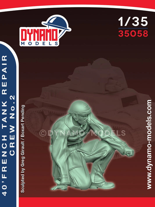 DYNAMO MODEL 35058 1:35 KIT WWII '40 FRENCH TANK REPAIR CREW NO. 2 (1 FIGURE)