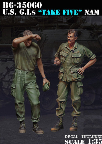 BRAVO *6 35060 VIETNAM WAR U.S.  G.I.'s " TAKE FIVE" NAM (2 FIGURES) 1:35