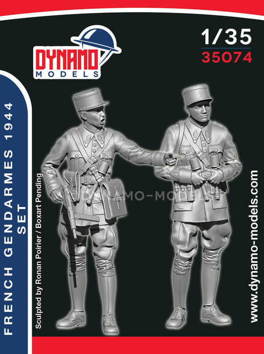 DYNAMO MODEL 1:35 KIT 35074 WWII FRENCH GENDARME SET  1944 (2 FIGURES)