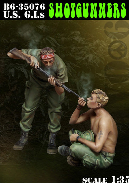 BRAVO *6 35076 VIETNAM WAR U.S.  G.I.'s "SHOTGUNNERS" (2 FIGURES) 1:35