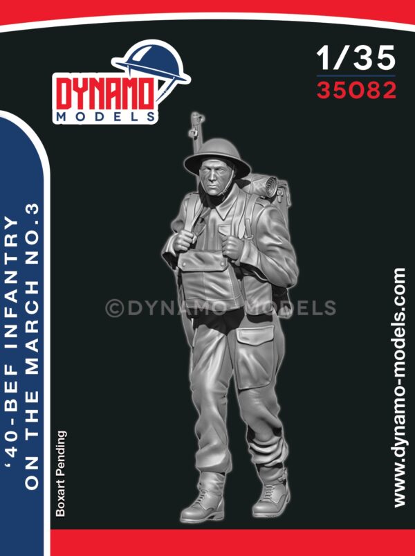 DYNAMO MODEL 35082 WWII BRITISH EXPEDITIONARY FORCE INFANTRY MARCHING NO. 3