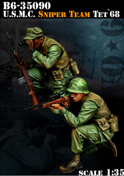 BRAVO *6 35090 VIETNAM WAR TET  1968 U.S. MARINE CORP SNIPER TEAM  1:35