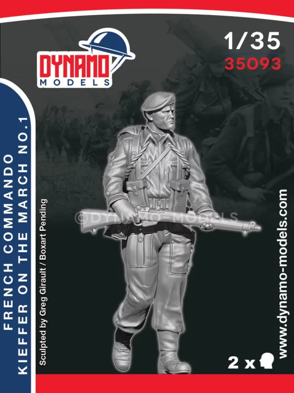 DYNAMO MODEL 35093 WWII FRENCH COMMANDO KIEFFER ON THE MARCH NO. 1 (1 FIGURE)