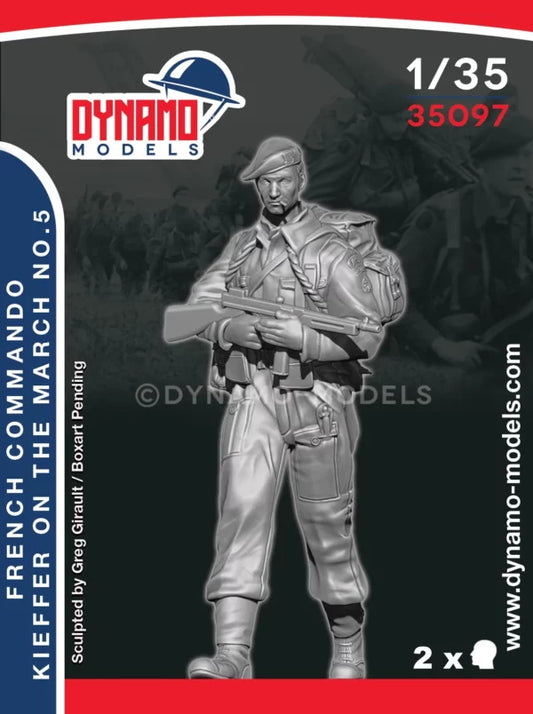DYNAMO MODEL 35097 WWII FRENCH COMMANDO KIEFFER ON THE MARCH NO. 5 (1 FIGURE)
