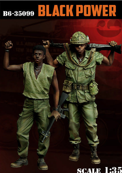 BRAVO *6 35099 VIETNAM WAR U.S.  SOLDIERS "BLACK POWER" 1:35