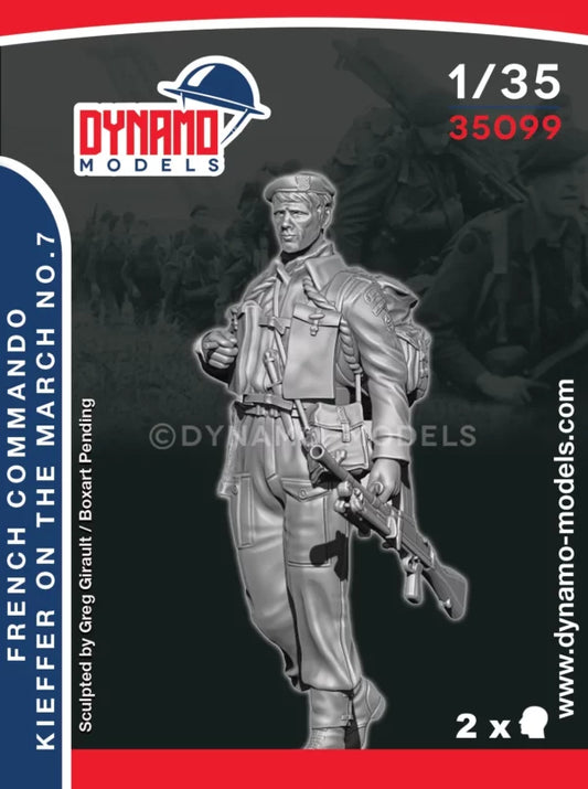 DYNAMO MODEL 35099 WWII FRENCH COMMANDO KIEFFER ON THE MARCH NO. 7 (1 FIGURE)