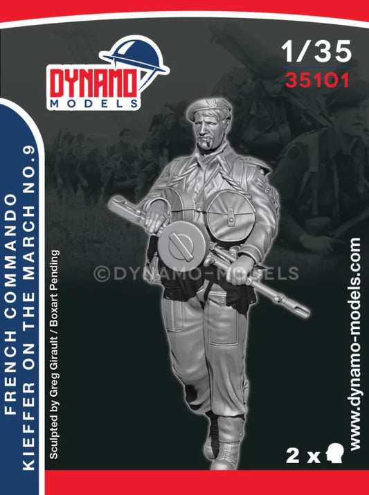 DYNAMO MODEL 35101 WWII FRENCH COMMANDO KIEFFER ON THE MARCH NO. 9 (1 FIGURE)