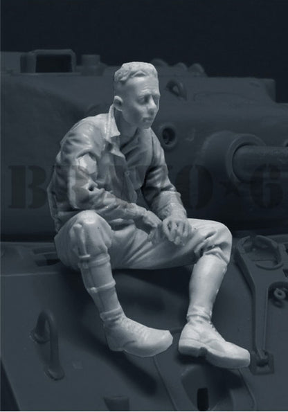 BRAVO *6 35108 WORLD WAR II U.S. TANK COMMANDER (1)-1 FIGURE 1:35 (1944-45)