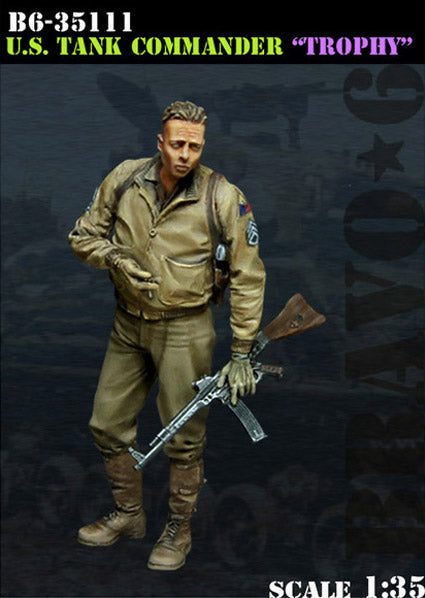 BRAVO *6 35111 WORLD WAR II U.S. TANK COMMANDER "TROPHY" (1 FIGURE) 1:35