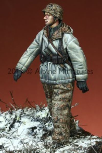 ALPINE MINIATURES 1:35 SET 35112 WWII GERMAN WSS GRENADIER LATE WAR #2 -1 FIGURE