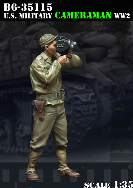 BRAVO*6 35115 WORLD WAR II U.S. MILITARY CAMERMAN 1 FIGURE 1:35