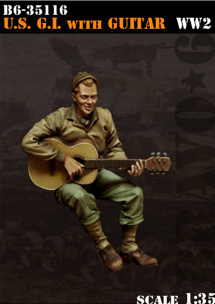 BRAVO *6 35116 WORLD WAR II U.S. GI WITH GUITAR (1 FIGURE) 1:35