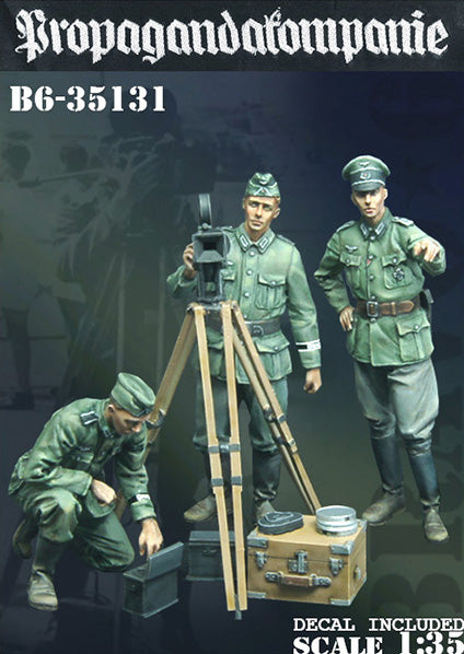 BRAVO*6 35131 WORLD WAR II GERMAN SOLDIERS PROPAGANDAKOMPANIE ( 3 FIGURES)