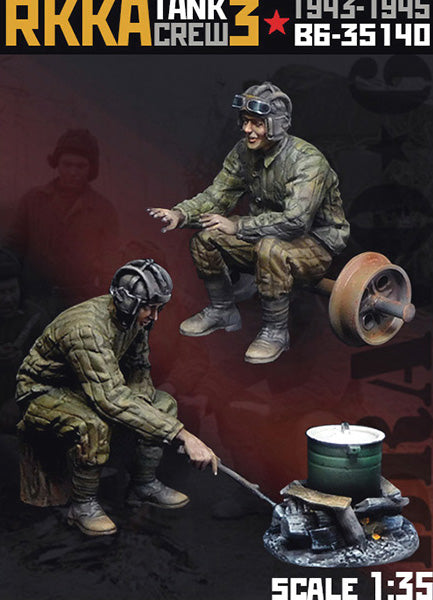 BRAVO *6 35140 WORLD WAR II RUSSIAN RKKA TANK CREW (3) 1943-1945 (2 FIGURES)