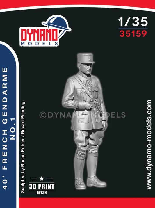 DYNAMO MODEL  1:35 SET 35159 WORLD WAR II 40' FRENCH GENDARME NO. 1 (1 FIGURE)