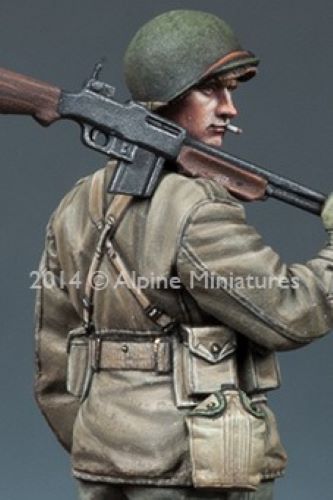 ALPINE MINIATURES 1:35 SET 35169 WWII  US BAR GUNNER (1 FIGURE/2 HEADS)