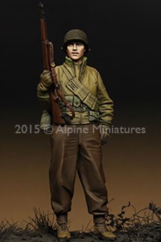 ALPINE MINIATURES 1:35 SET 35202 WWII US INFANTRY (1 FIGURE-2 HEADS)