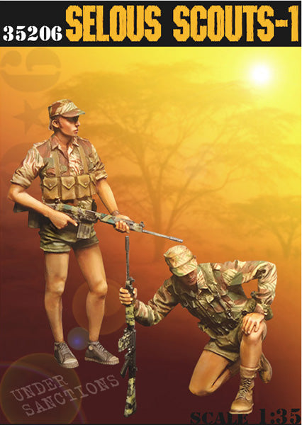 BRAVO *6 COLONIAL SERIES 35206 RHODESIAN BUSH WARS SELOUS SCOUTS-1 (2 FIGURES)