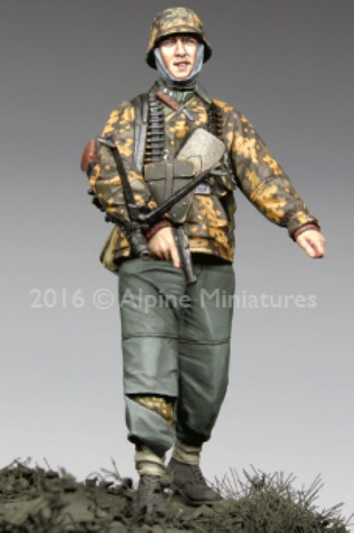 ALPINE MINIATURES 1:35 SET 35211 WWII GERMAN SS MG SCHUTZE KG HANSEN (1 FIGURE)