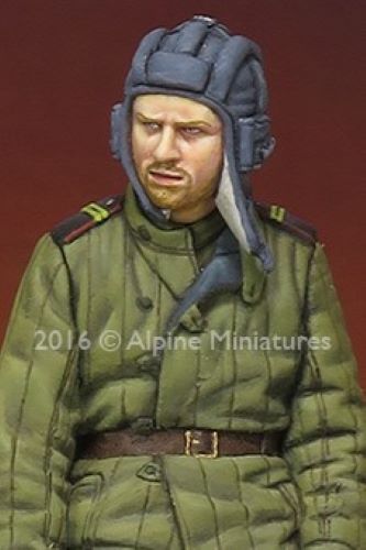 ALPINE MINIATURES 1:35 SET 35215 WWII RUSSIAN TANK CREW (1 FIGURE-2 HEADS)