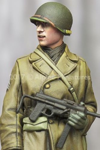 ALPINE MINIATURES 1:35 SET 35241 WWII US INFANTRY NCO (1 FIGURE-2 HEADS)