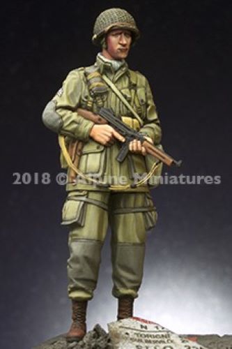 ALPINE MINIATURES 1:35 SET 35250 WWII US 101ST AIRBORNE NCO (1 FIGURE-2 HEADS)