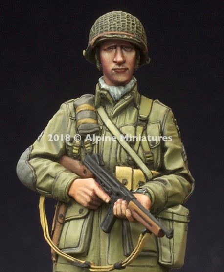 ALPINE MINIATURES 1:35 SET 35250 WWII US 101ST AIRBORNE NCO (1 FIGURE-2 HEADS)