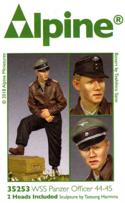 ALPINE MINIATURES 1:35 SET 35253 WWII GERMAN WSS PANZER OFFICER 1944-45