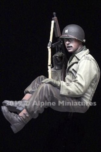 ALPINE MINIATURES 1:35 SET 35260 WWII US JEEP PASSENGER  (1 FIGURE-2 HEADS)