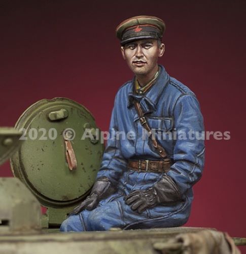 ALPINE MINIATURES 1:35 SET 35281 WWII RUSSIAN TANK COMMANDER #1 (1 FIGURE)